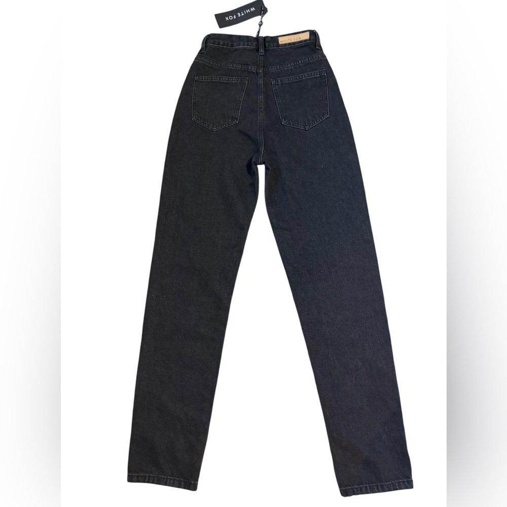 White Fox Boutique Womens Dark Black Denim Jeans Size XS